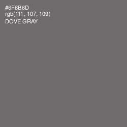 #6F6B6D - Dove Gray Color Image